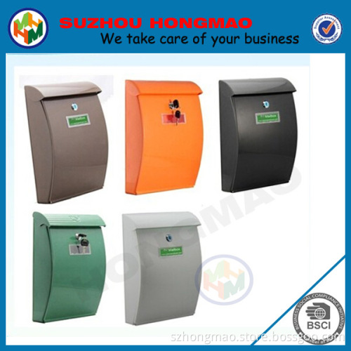 wall mounted white plastic mailboxes
